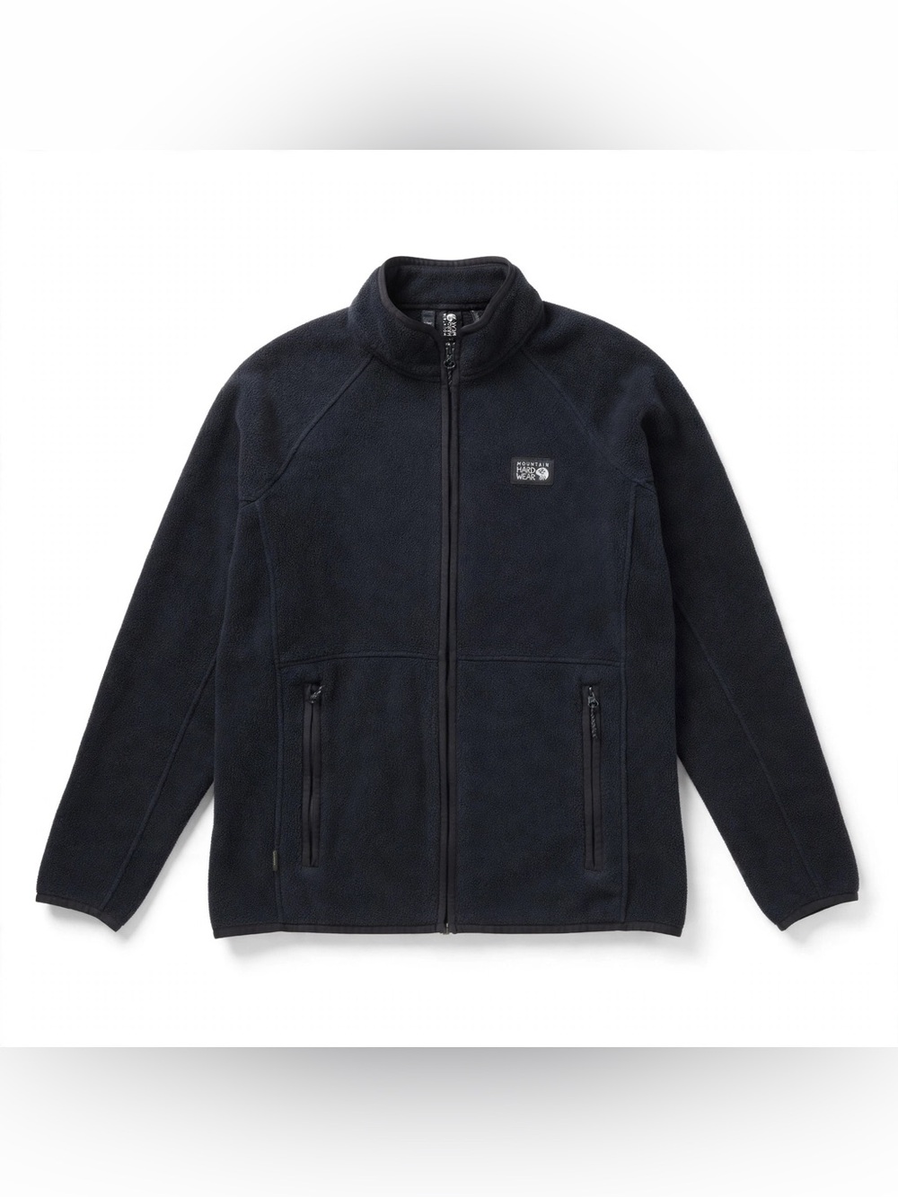 Mountain Hardwear Full Zip Fleece Jacket Womens L Black Polartec